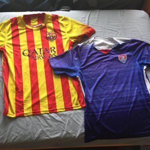 Soccer Jersey Barcelona / USA Bundle Mens M - $20